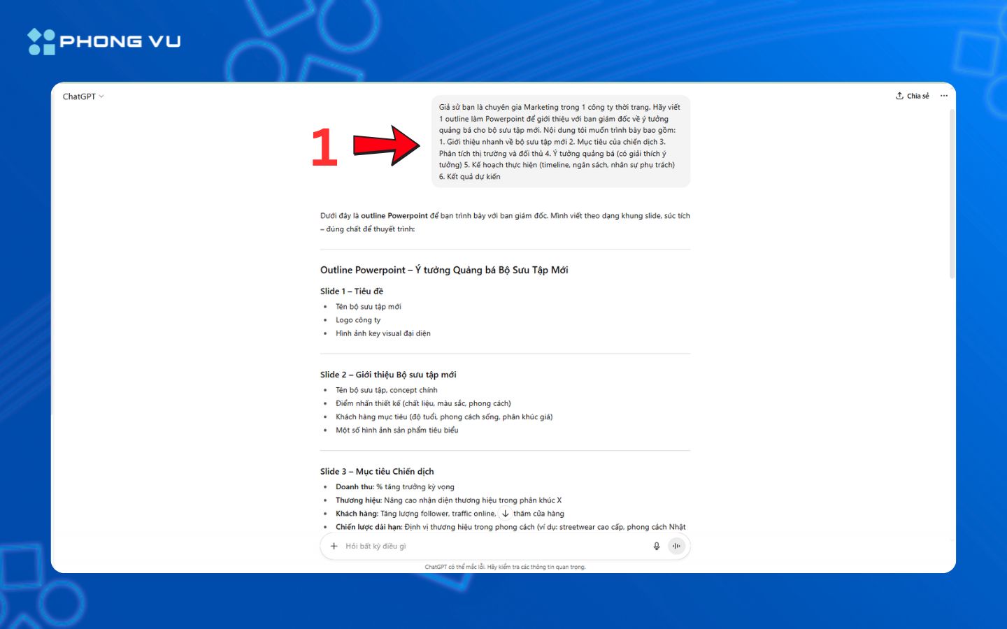 Hướng dẫn dùng ChatGPT làm PowerPoint bằng công cụ MagicSlides
