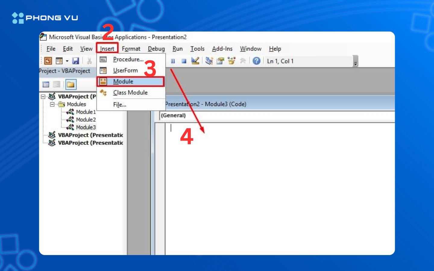 Hướng dẫn dùng ChatGPT làm PowerPoint bằng mã VBA 