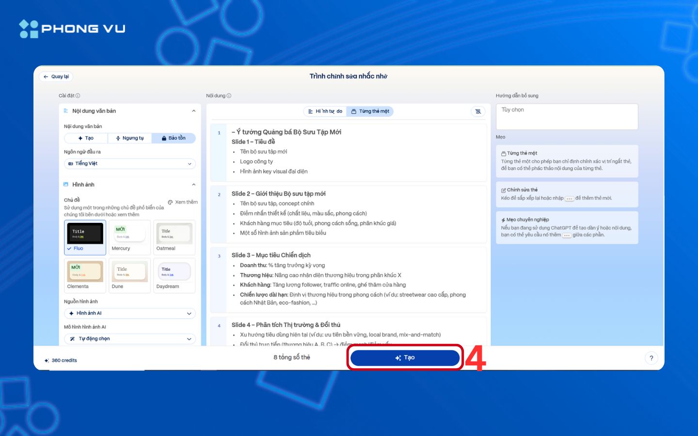 Hướng dẫn dùng ChatGPT làm PowerPoint bằng công cụ Gamma App