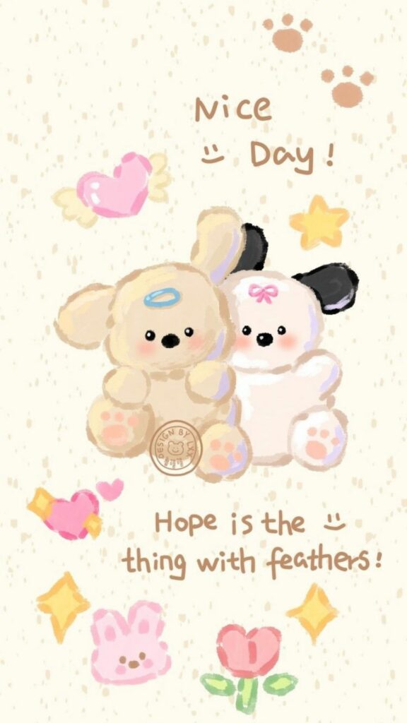 hinh nen cute co chu 4