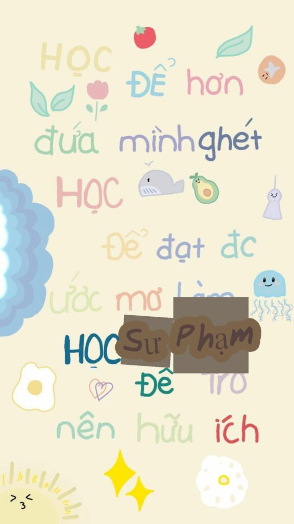 hinh nen cute co chu 99