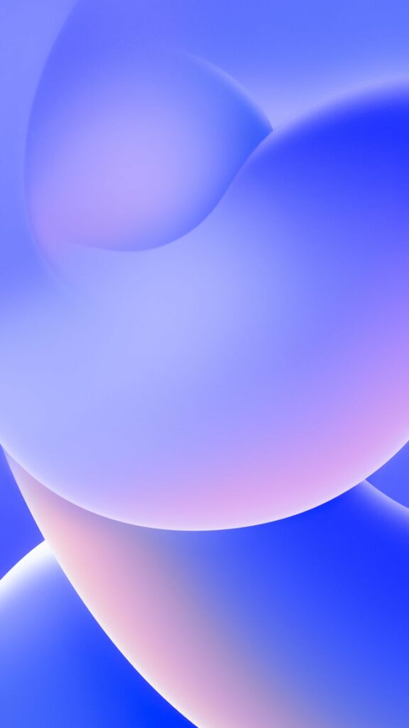 Sắc xanh dương và tím nhạt hòa quyện