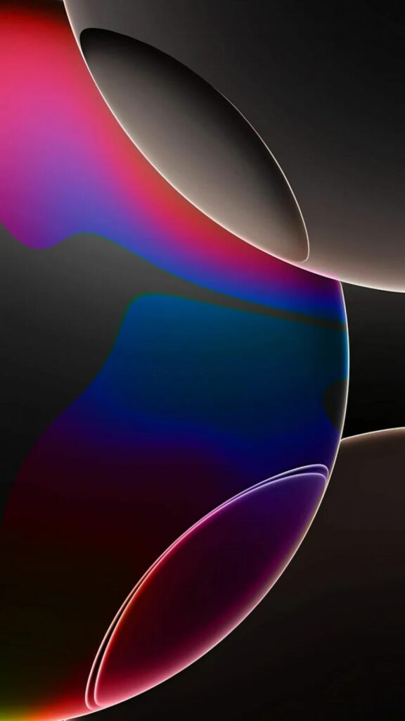 Những đường cong mềm mại nổi bật trên nền đen