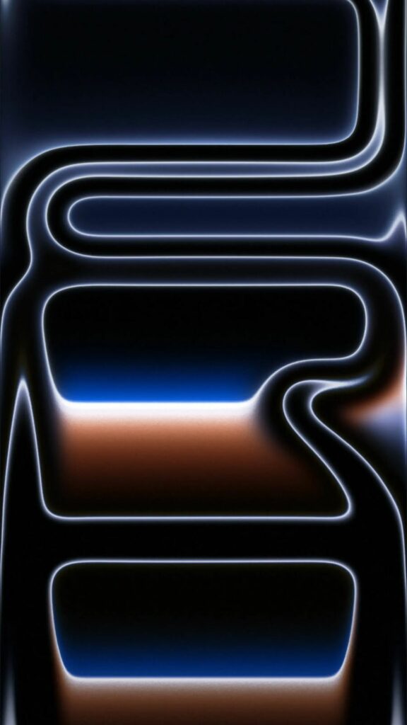 Tận hưởng công nghệ ProMotion với hình nền iPhone 17 Pro/Pro Max xám và xanh lam tinh tế