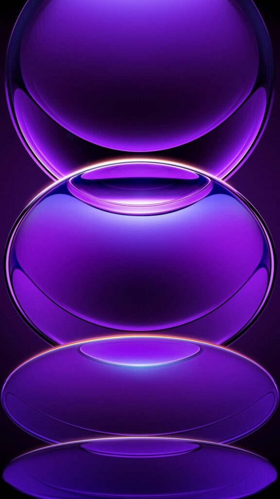 Sáu vòng tròn màu tím ảo diệu, cuốn hút