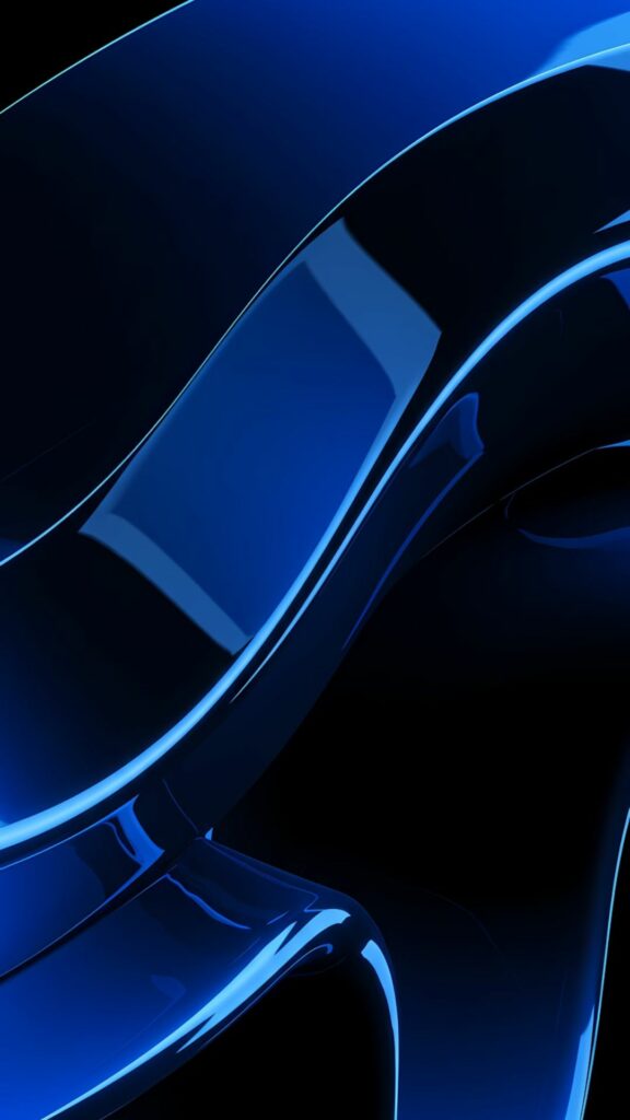 Khối kim loại xanh bóng loáng trên nền đen