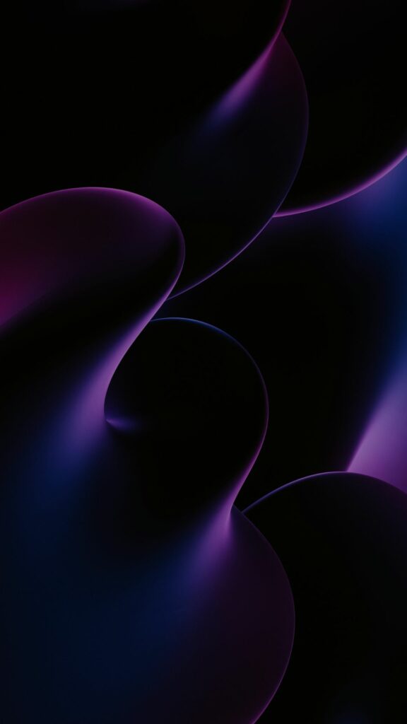 Dòng xoáy tím phát sáng, tạo hình trừu tượng