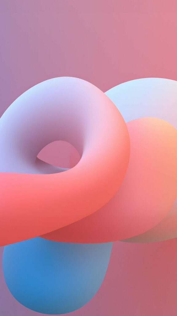 Hình dạng trừu tượng ấm áp HD 4K