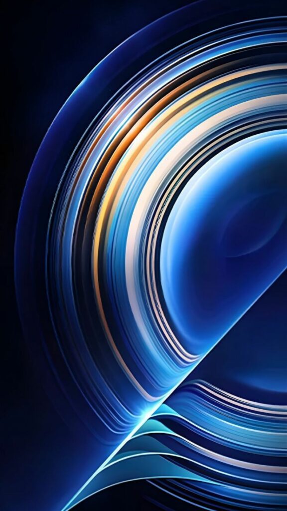 Hình nền nghệ thuật trừu tượng lấy cảm hứng từ hành tinh hệ mặt trời