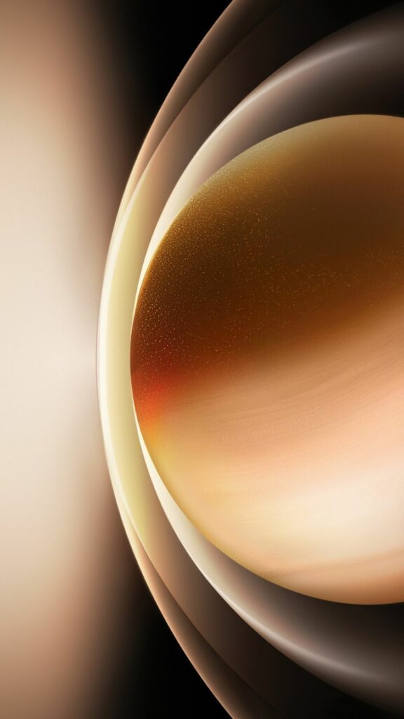 Hình nền trừu tượng 3D hành tinh vàng