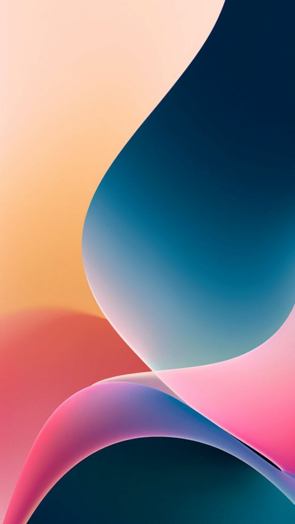 Sự kết hợp giữa gam màu cam đào và xanh lam