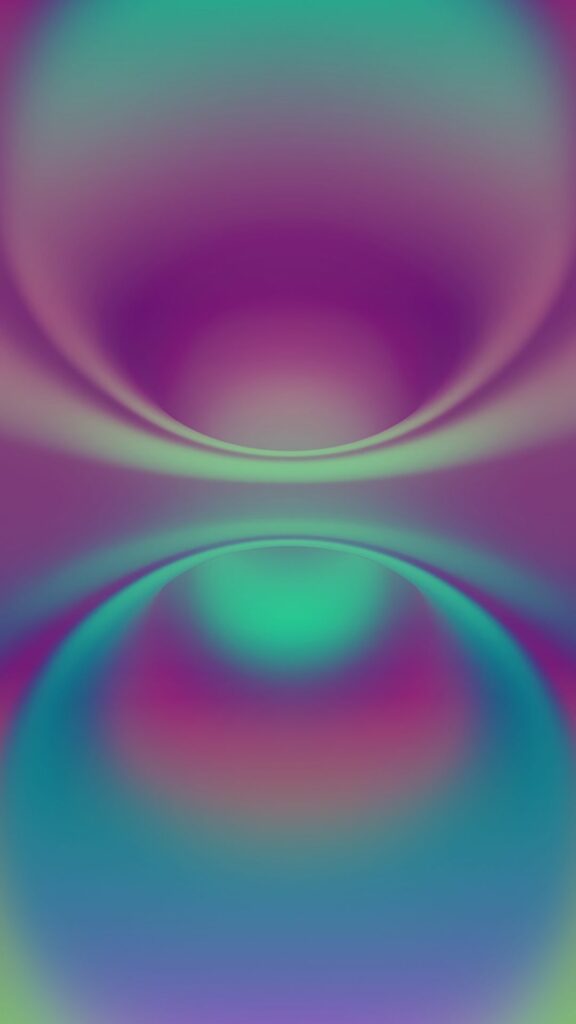 Sự chuyển màu mượt mà từ xanh lá sang tím hồng