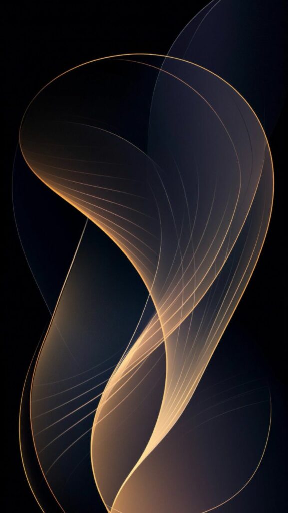 Nét cong uốn lượn, hình nền iPhone 17 Pro