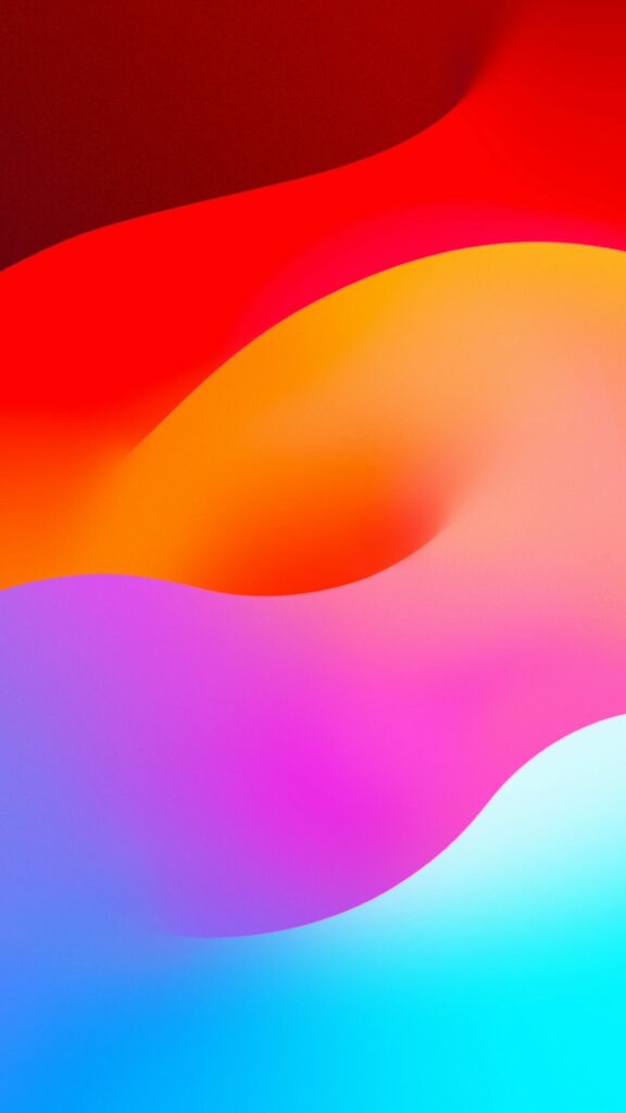 Gam màu đỏ, vàng, xanh pha trộn tạo nên một dải màu cầu vồng