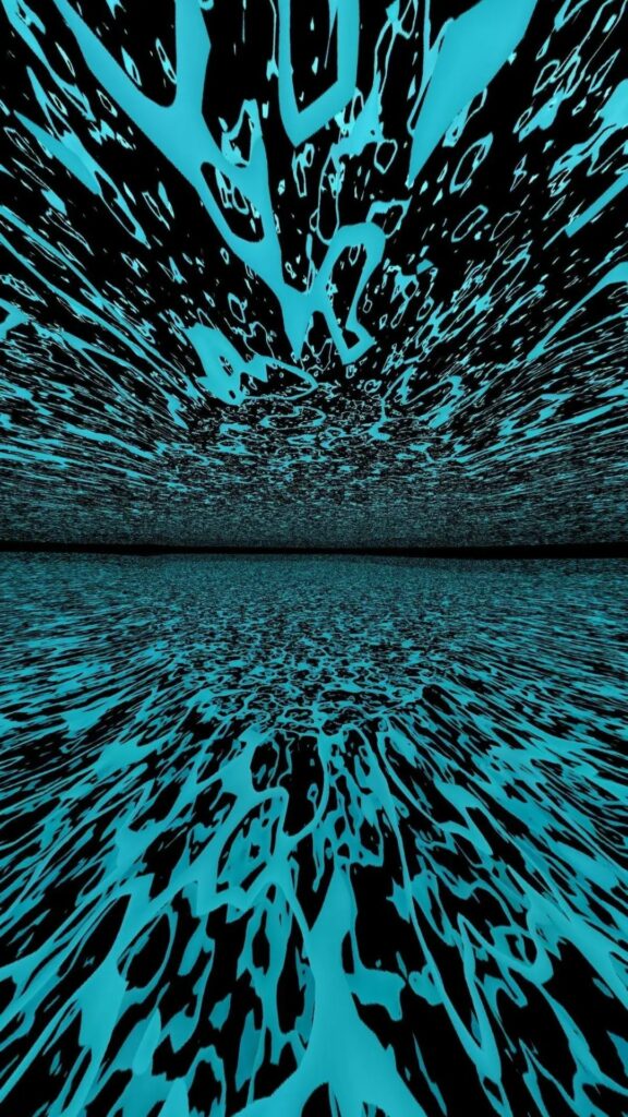 Hình ảnh trừu tượng với gam màu xanh độc đáo