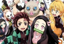 Tải ngay hình nền bộ tứ bá đạo Kimetsu No Yaiba: Tanjiro, Nezuko, Zenitsu, Inosuke Bộ tứ Kimetsu No Yaiba