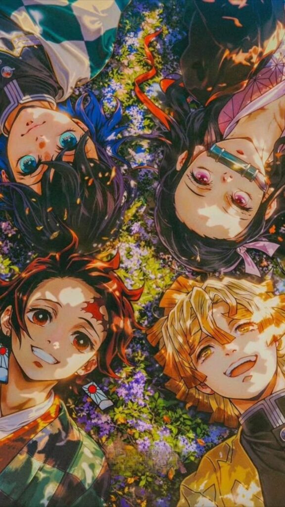 Tải ngay hình nền bộ tứ bá đạo Kimetsu No Yaiba: Tanjiro, Nezuko, Zenitsu, Inosuke 37 hinh nen kimetsu no yaiba 42