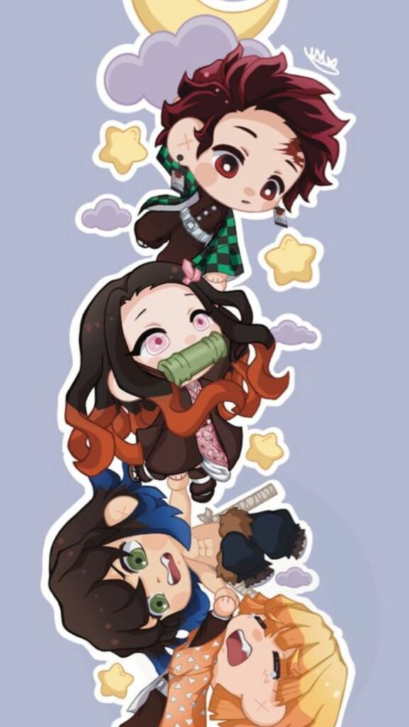 Tải ngay hình nền bộ tứ bá đạo Kimetsu No Yaiba: Tanjiro, Nezuko, Zenitsu, Inosuke 52 hinh nen kimetsu no yaiba 57