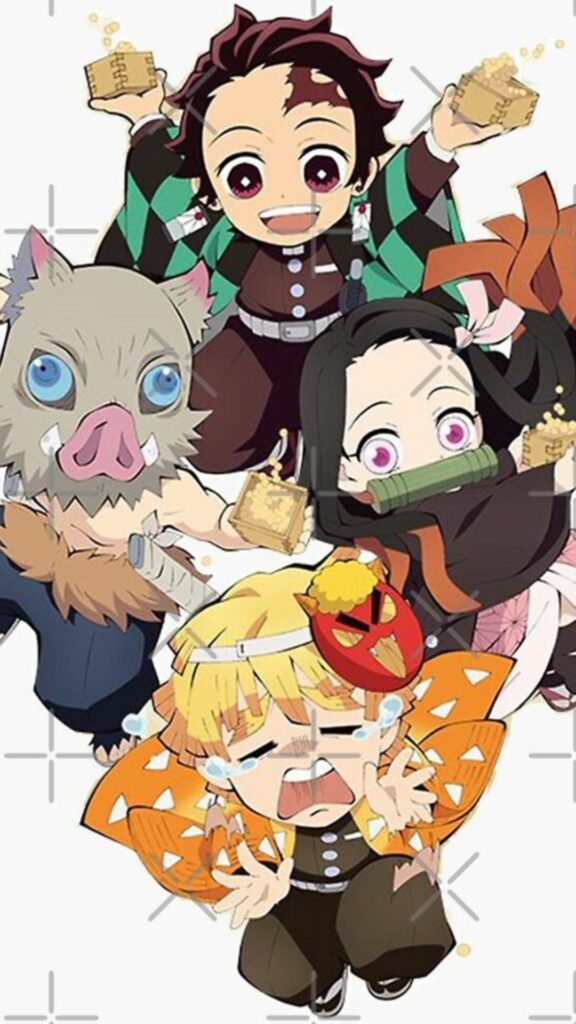 Tải ngay hình nền bộ tứ bá đạo Kimetsu No Yaiba: Tanjiro, Nezuko, Zenitsu, Inosuke 55 hinh nen kimetsu no yaiba 60