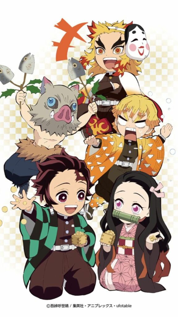 Tải ngay hình nền bộ tứ bá đạo Kimetsu No Yaiba: Tanjiro, Nezuko, Zenitsu, Inosuke 66 hinh nen kimetsu no yaiba 71