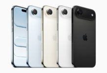 iPhone Air có thời lượng pin bao lâu? 4 phiên bản màu của dòng iPhone Air và 17 Pro Max (Nguồn: Apple)