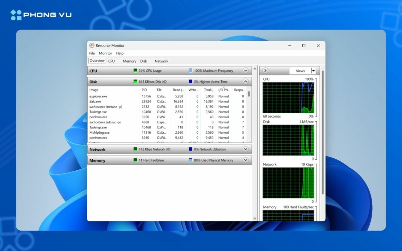 Full Computer Disk Khắc Phục Lỗi Full Disk 100% Trên Windows 11