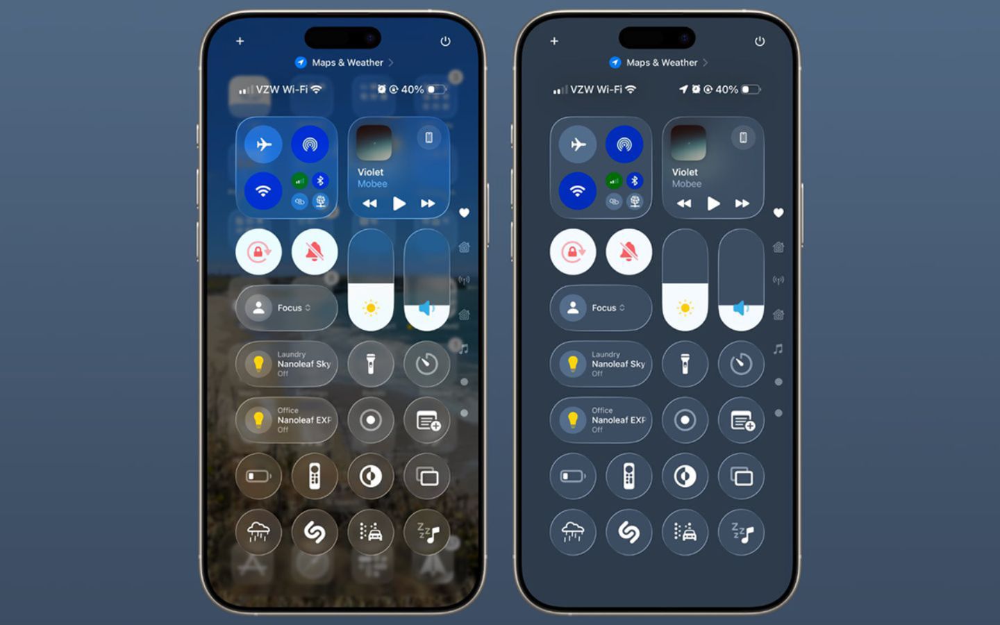 Giao diện iPhone khi tắt Liquid Glass