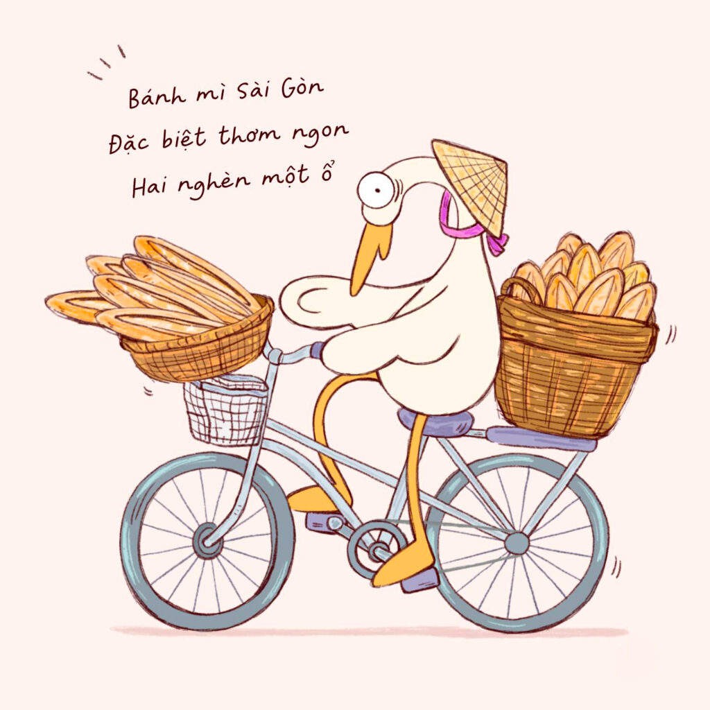 Cò Lõ bán bánh mì