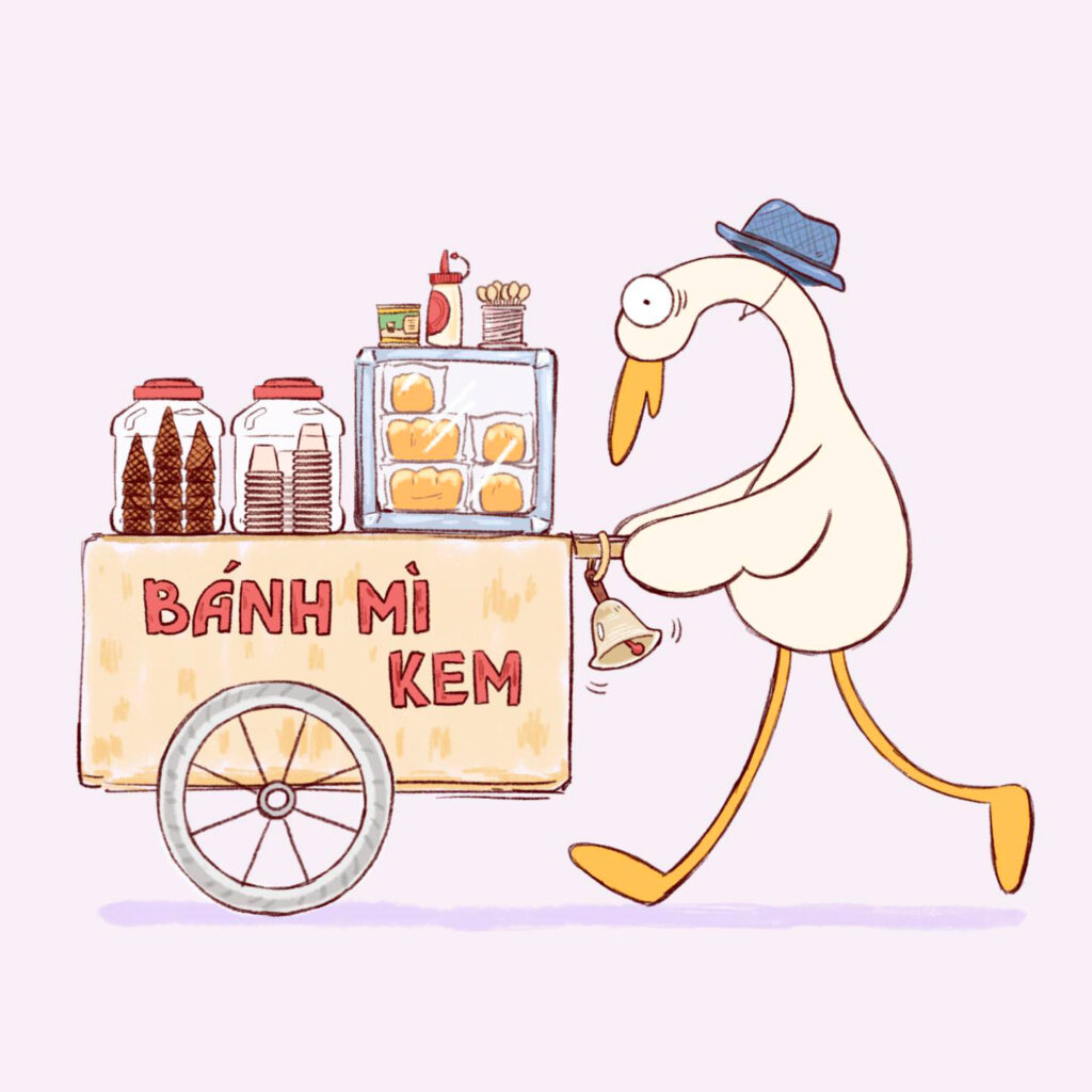 Cuộc sống này là một cuộc phiêu lưu, Cò Lõ phải đi bán bánh mì kem