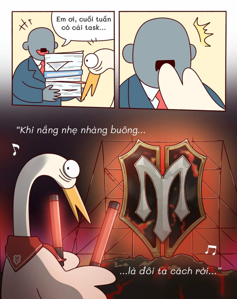 Cuối tuần vẫn phải làm việc