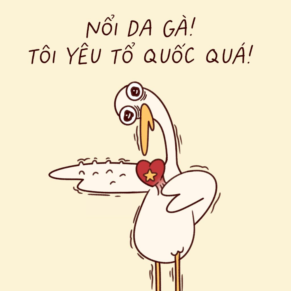 Đeo băng rôn Việt Nam, sẵn sàng quẩy hết mình