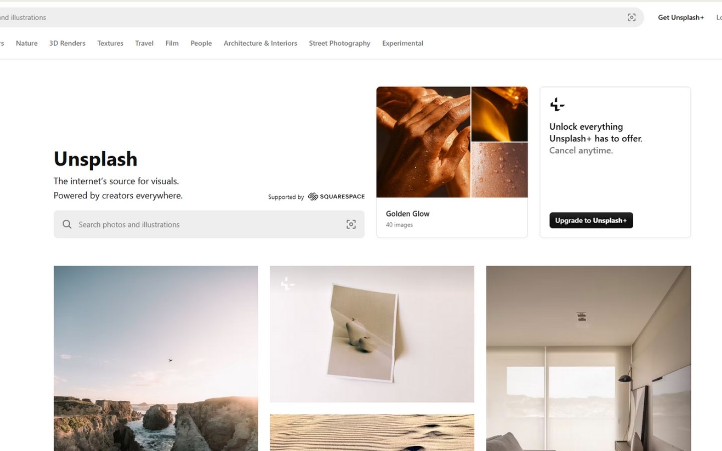 Unsplash - Trang web tải hình nền miễn phí nổi tiếng. (Nguồn: Internet)