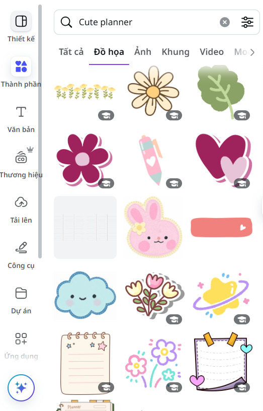 Template dễ thương và ấn tượng