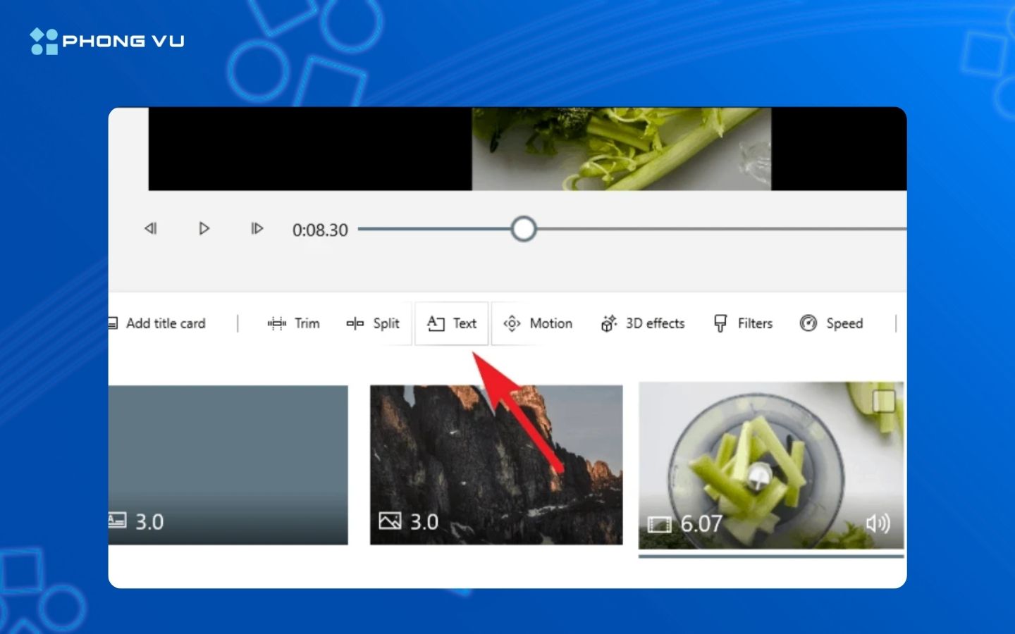 Chèn văn bản vào video