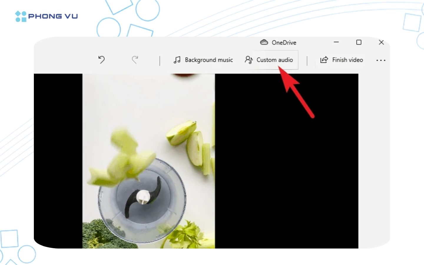 Custom audio cũng cho phép thêm nhạc hoặc hiệu ứng âm thanh