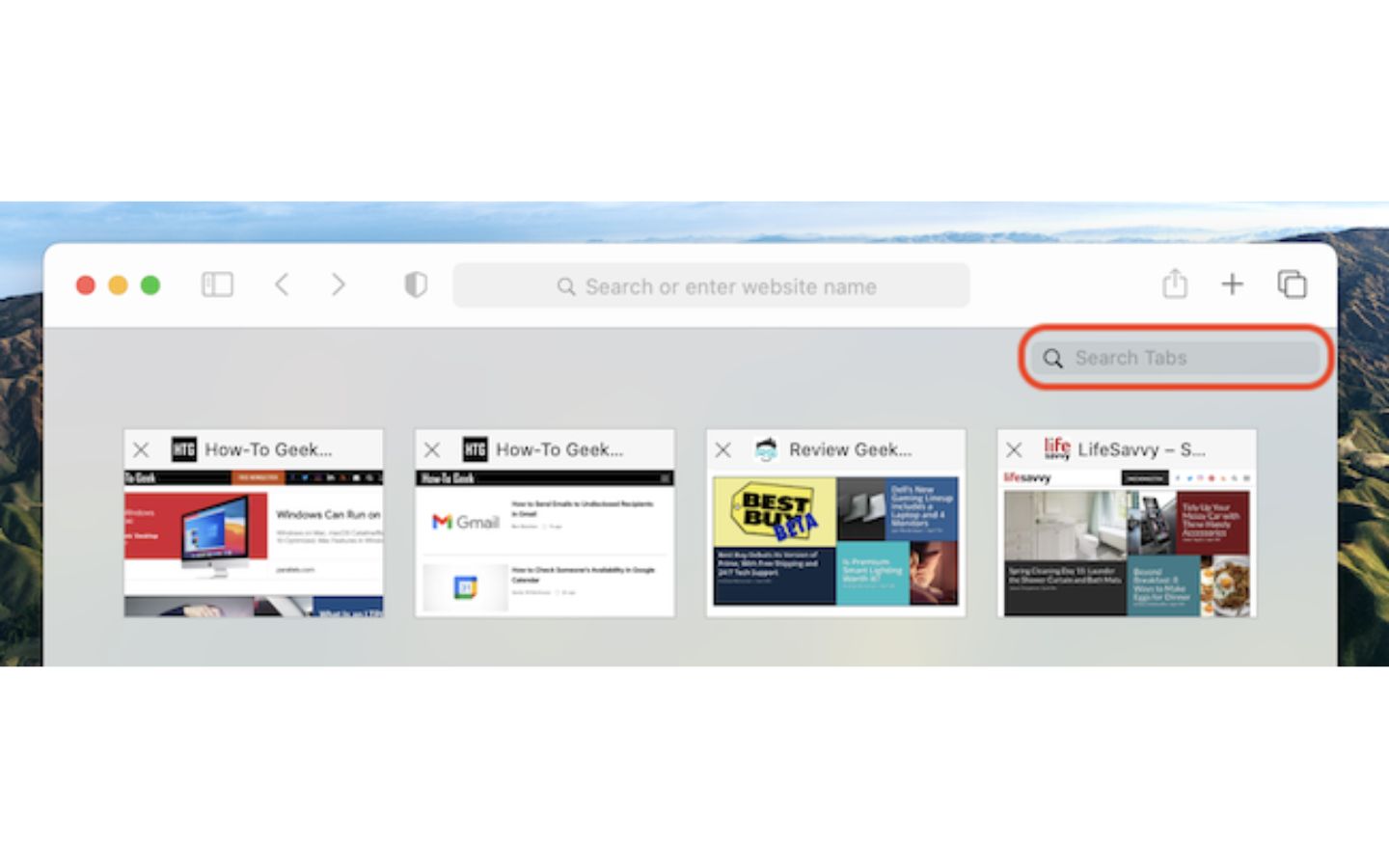 Tra cứu nhanh tab Safari đang mở bằng Spotlight