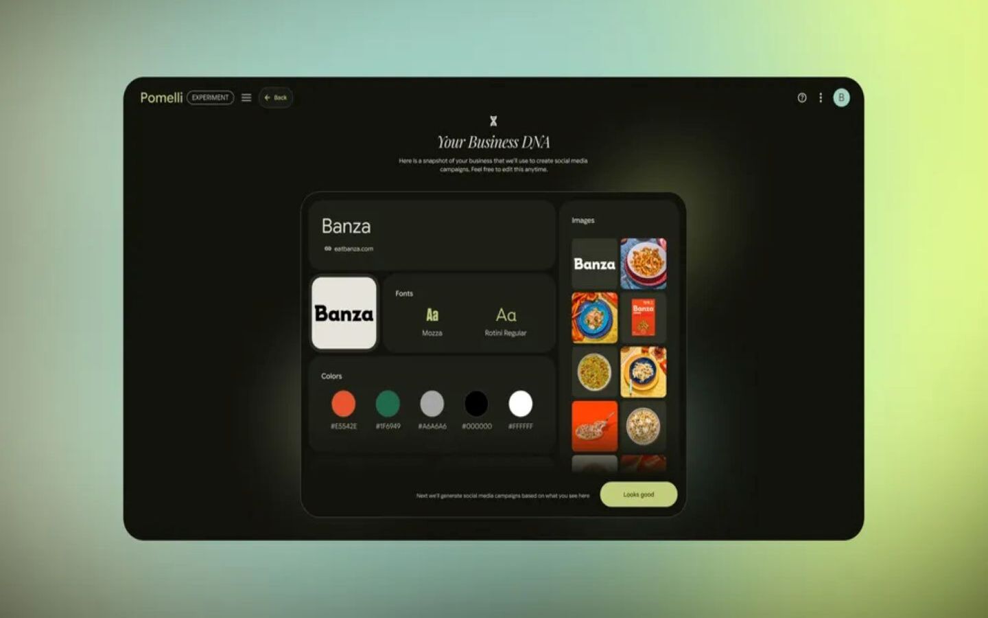 Pomelli tự nhận diện phong cách thương hiệu từ website