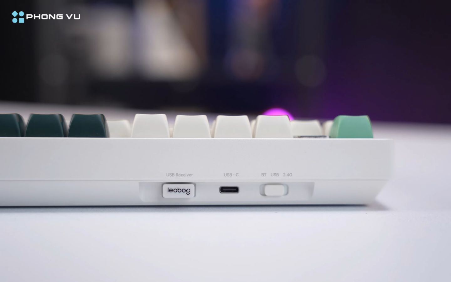 Kết nối Tri-Mode linh hoạt: Bluetooth, 2.4GHz và USB-C tiện lợi