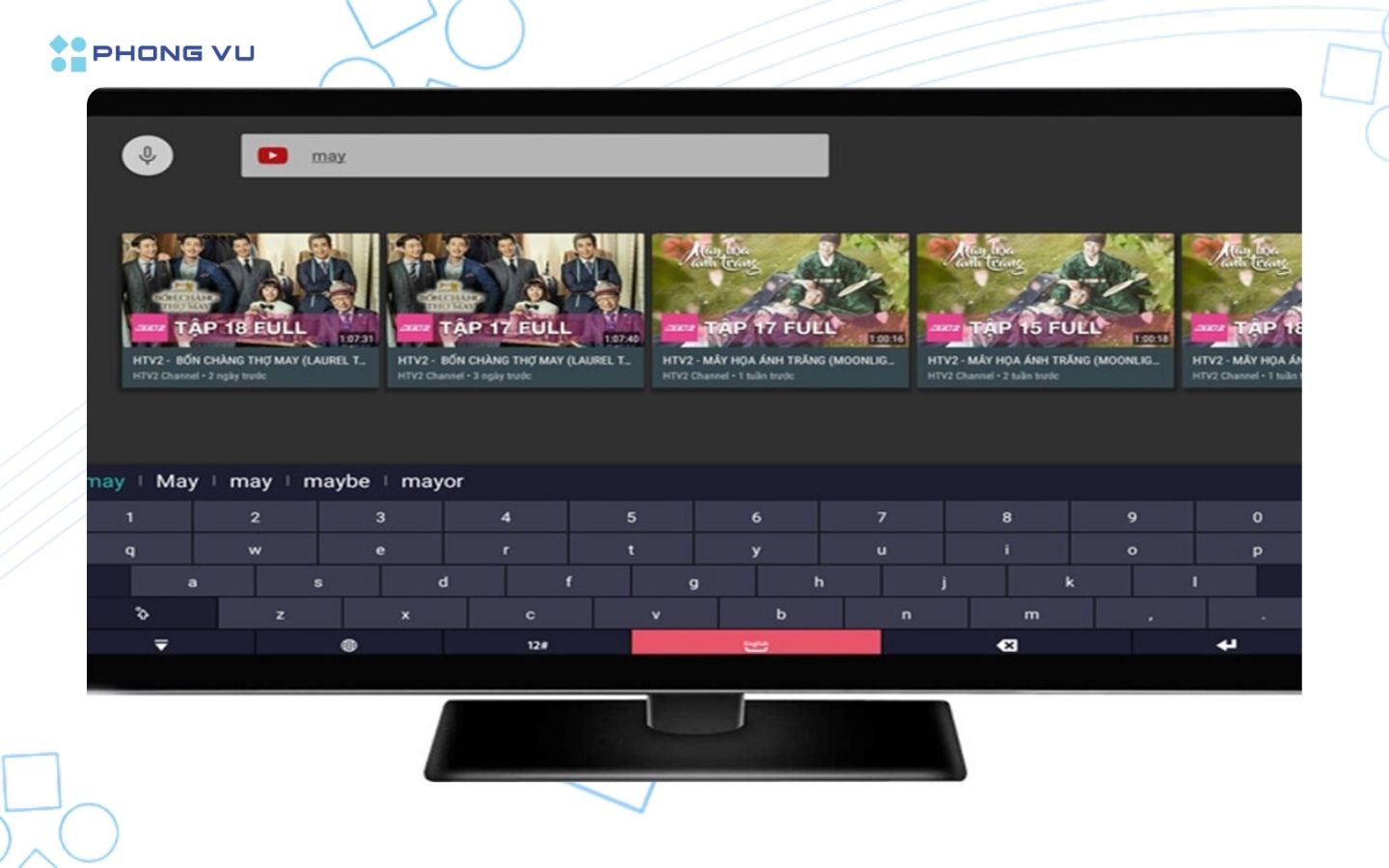 Bàn phím đã được kết nối thành công với tivi