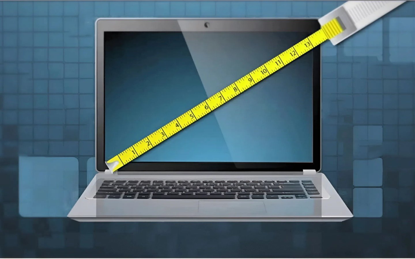 Cách kiểm tra màn hình máy tính bao nhiêu inch chính xác nhất 4 Đo đường chéo từ góc dưới trái đến góc trên phải