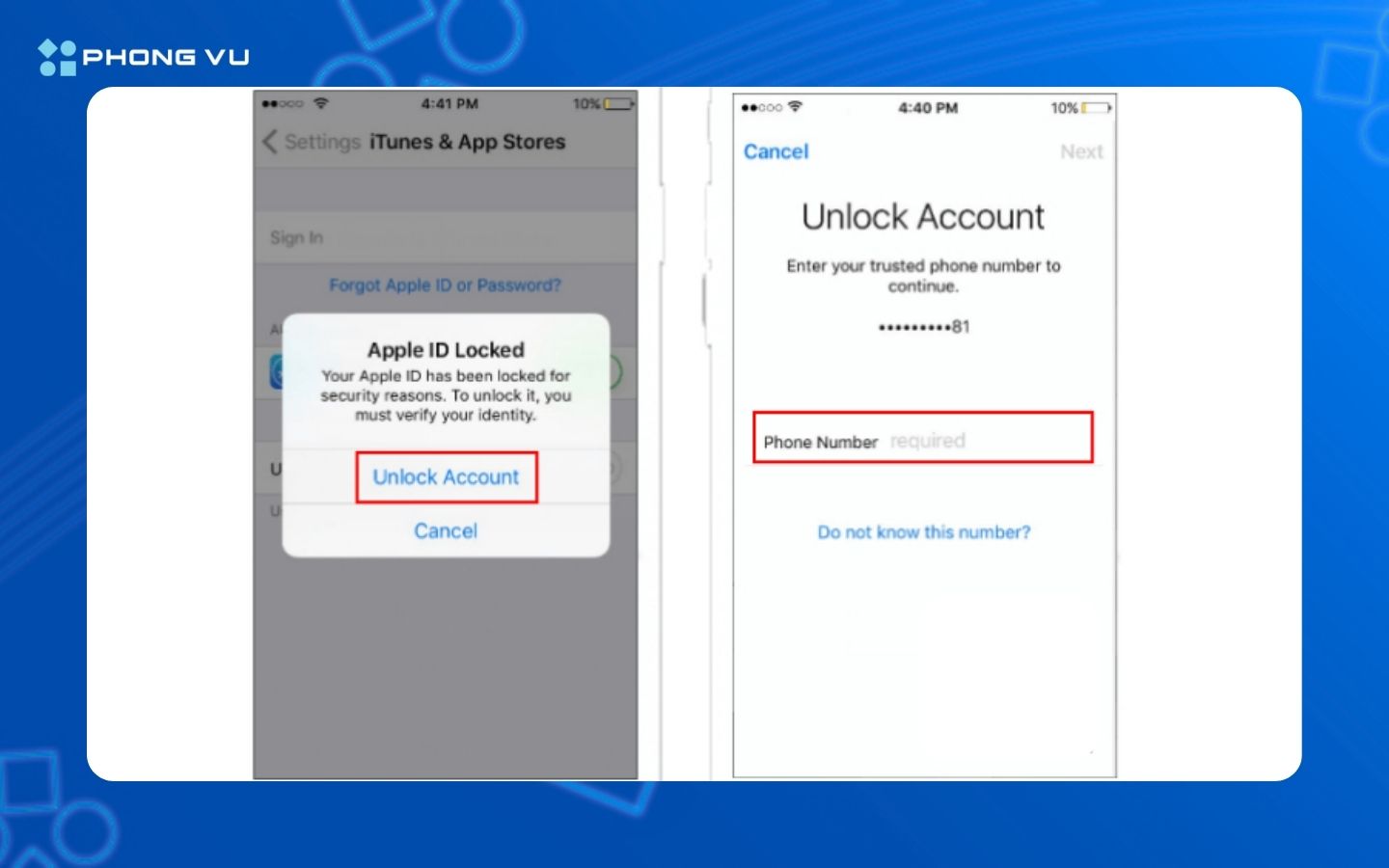 3 cách lấy lại tài khoản Apple ID bị vô hiệu hóa chỉ trong một nốt nhạc 3 Nhập mã xác minh đã được gửi tới số điện thoại đáng tin cậy