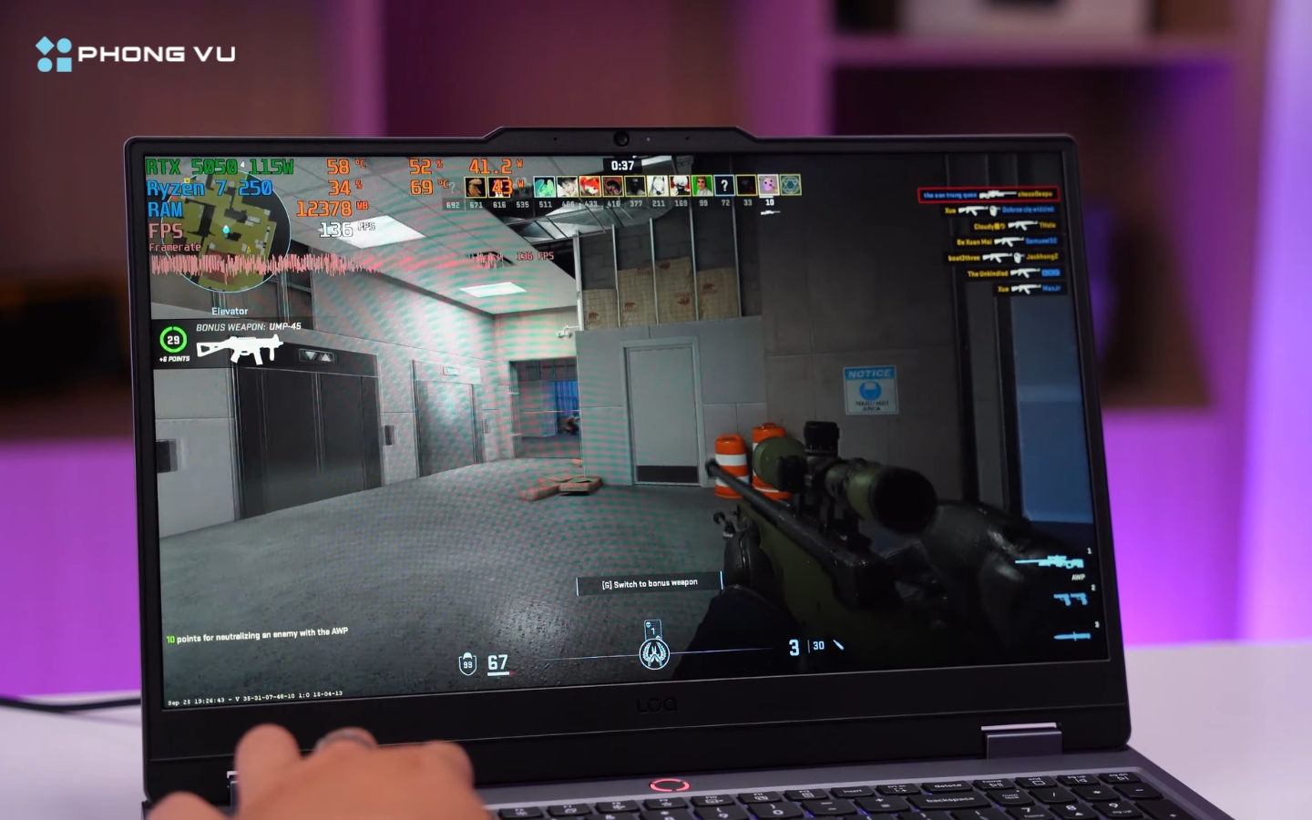 Đánh giá laptop Lenovo LOQ 15AHP10 83JG0047VN: Hiệu năng và tính năng trong phân khúc tầm trung 3 Hiệu năng dư sức cân các game eSports như Liên Minh Huyền Thoại, Valorant và Counter-Strike 2