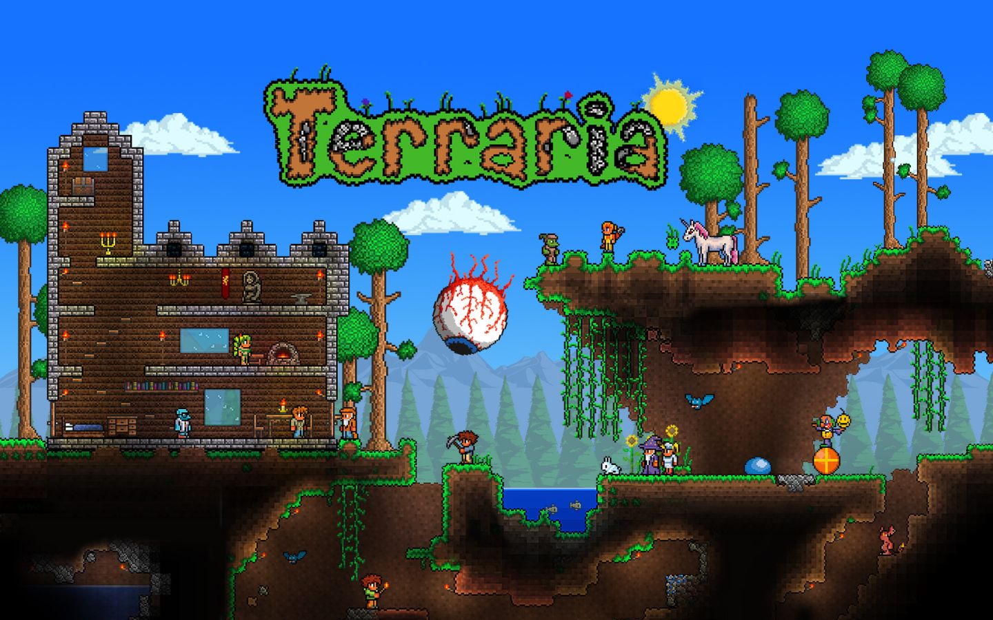 Terraria phiêu lưu, chế tạo và sinh tồn trong thế giới 2D