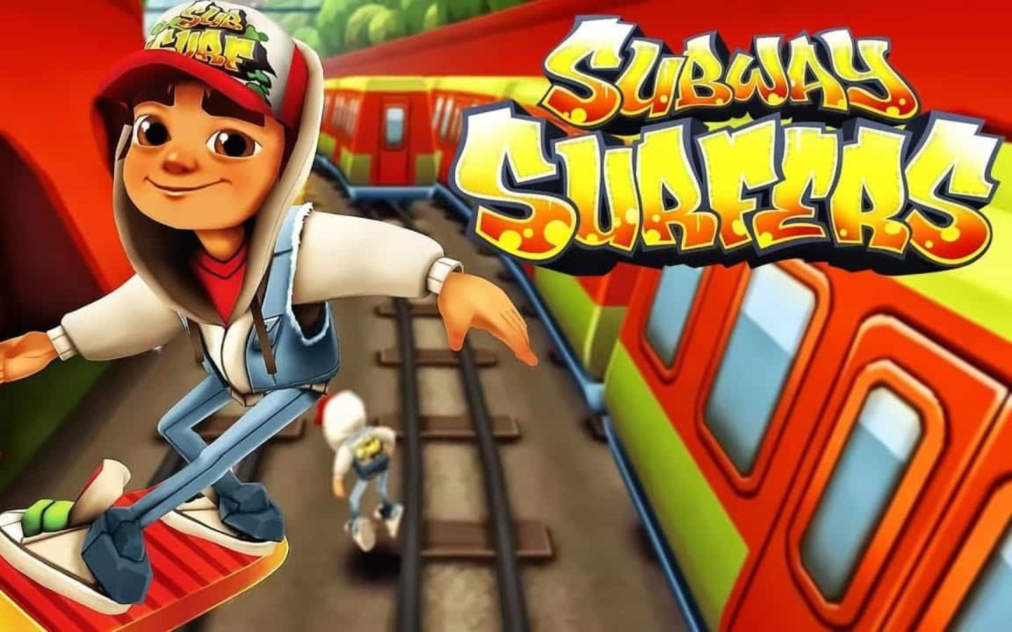 Subway Surfers chạy trốn cảnh sát, né chướng ngại vật