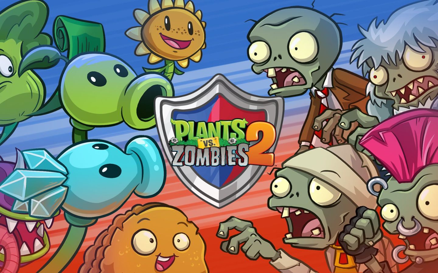 Plants vs Zombies 2 trồng cây diệt zombie