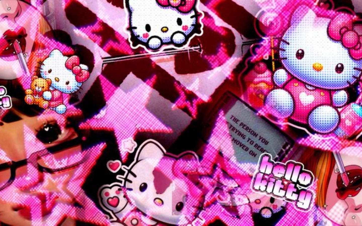 Hình nền Hello Kitty Y2K dành cho tín đồ yêu phong cách retro