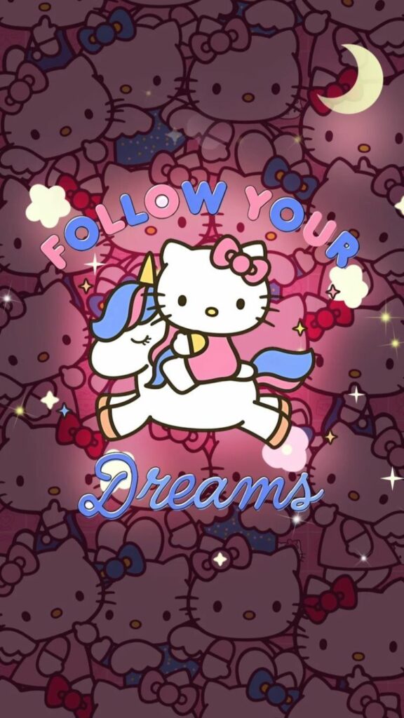 Thiết kế màu hồng chủ đạo kết hợp cùng hello kitty đáng yêu