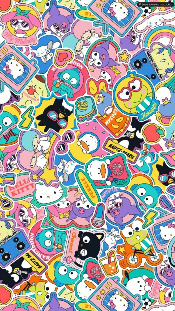 Sticker Hello kitty và những người bạn cực dễ thương