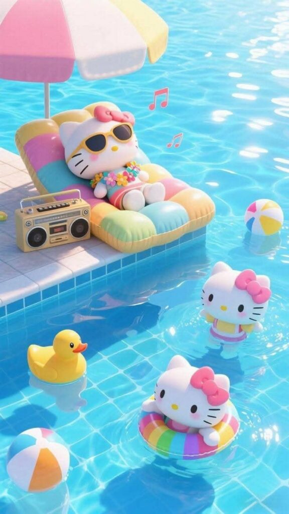 Hello Kitty nghỉ mát