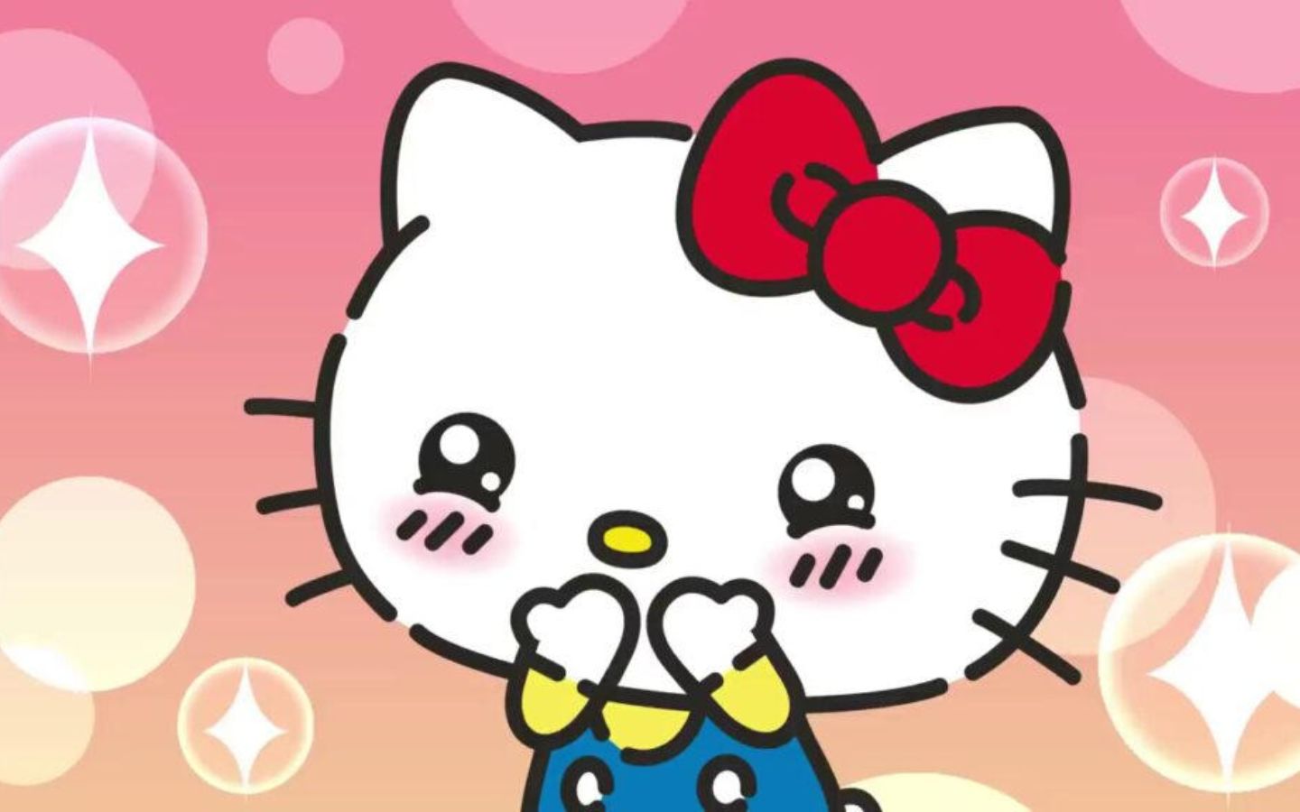 Hình ảnh hello kitty giúp thiết bị của bé gái thêm xinh xắn